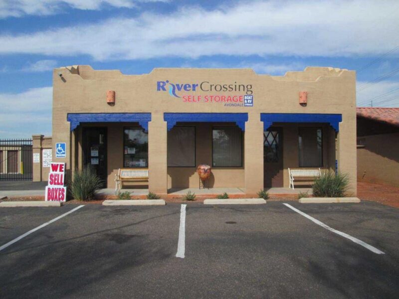 Entrance to River Crossing Self Storage office