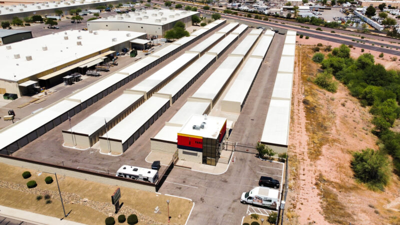 An aerial view of the Got Storage Self Storage facility in Peoria, Arizona.
