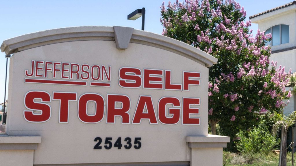 Jefferson Self Storage street signage