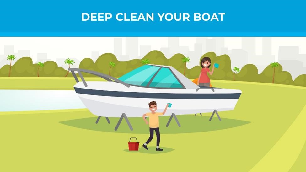 Deep clean your boat