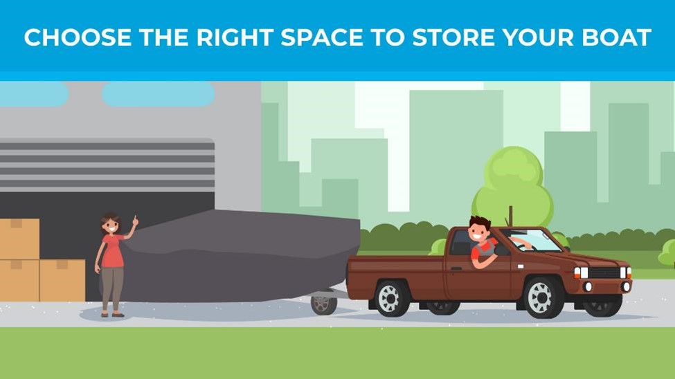 Choose the right space to store your boat