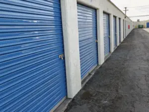 Drive up storage units.